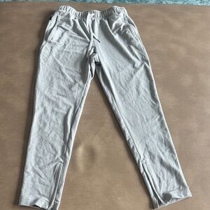adidas Light Gray light weightSweatpants with zipper pockets and ankle openings